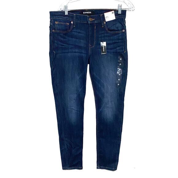 Express Legging Mid Rise Jeans Women 8 Short 8S Stretch Normcore Casual NWT - Picture 1 of 13